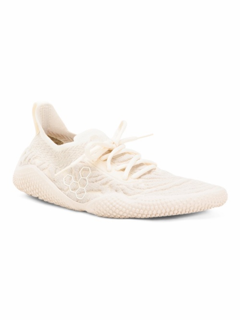Vivo Barefoot Motus Studio Women's Knit Lace-Up Sneakers in Arctic White